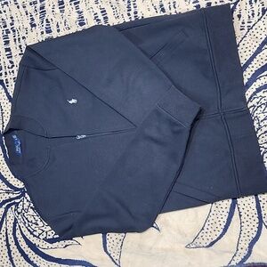 Ralph Lauren Mens XL Faded Cotton Ribbed Knit Sweater Jacket